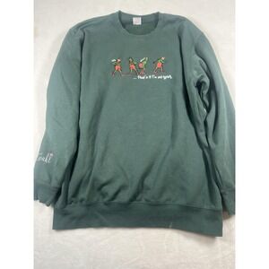 Grinch Sweatshirt Mens Large Green Christmas That's It I'm Not Going Funny